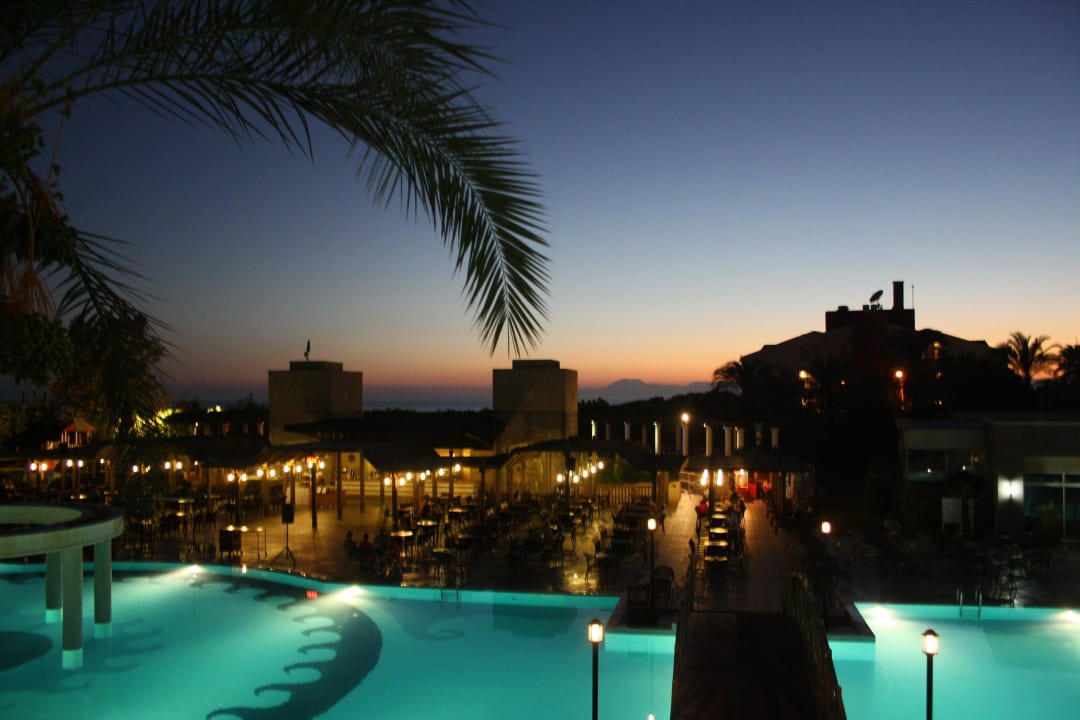 Ausblick beim Abendessen Trendy Aspendos Beach Hotel