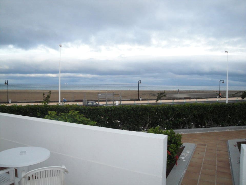 Ausblick Appartement auf den Strand Hotel Riu Paraiso Lanzarote