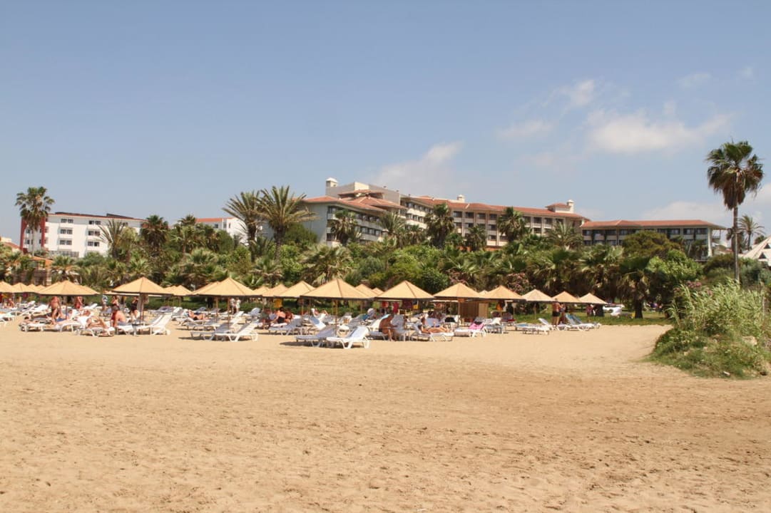 Vom Strand aus Hotel Defne Garden