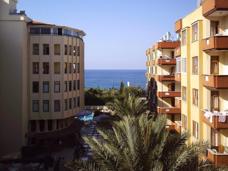 Blick vom Balkon Hotel Syedra Princess