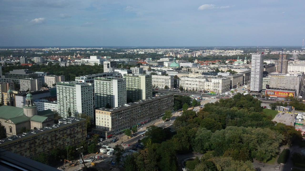 Widok z pokoju InterContinental Warszawa