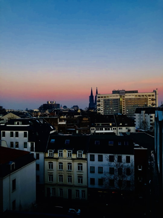 Ausblick aus dem Zimmer.  Lindner Hotel Cologne City Plaza, part of JdV by Hyatt