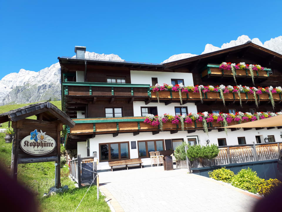 Außenansicht Alpengasthof Hotel Kopphütte