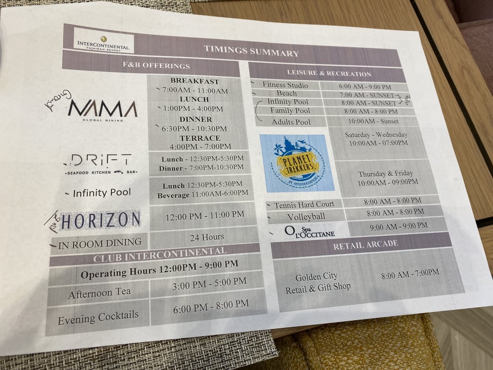 Sonstiges InterContinental Fujairah Resort