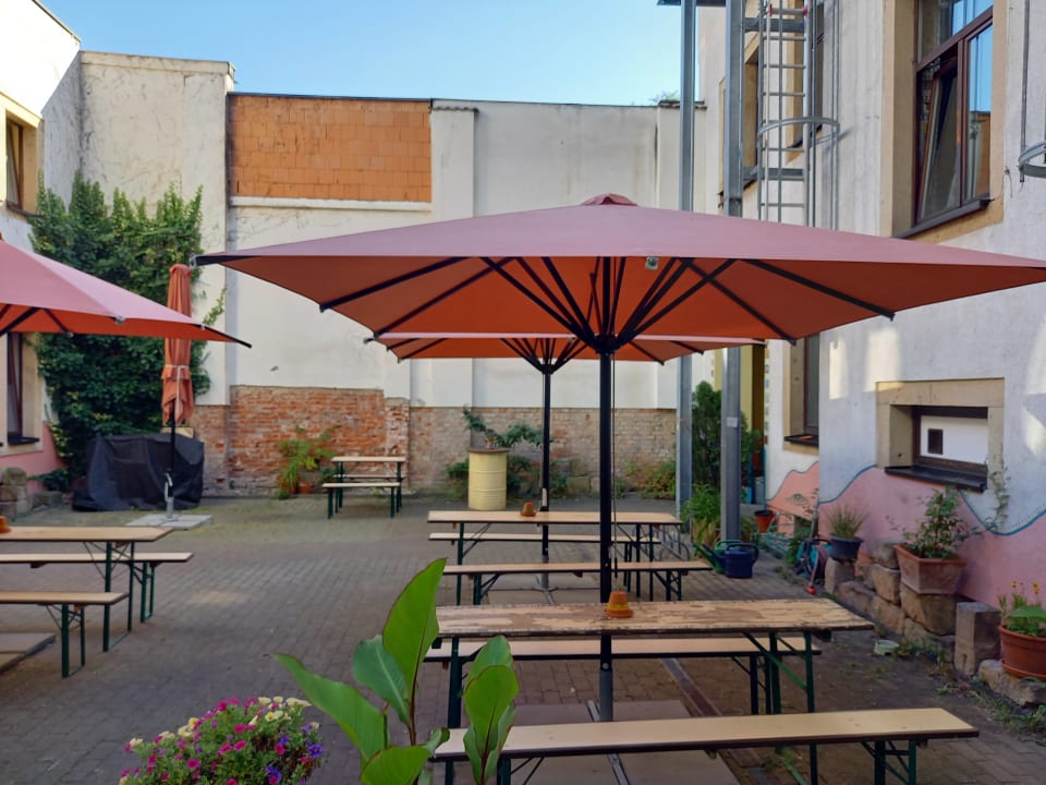 Gartenanlage Gästehaus Mezcalero