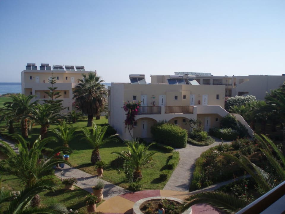 Blick vom Balkon unseres Zimmers Delfina Tropic Beach