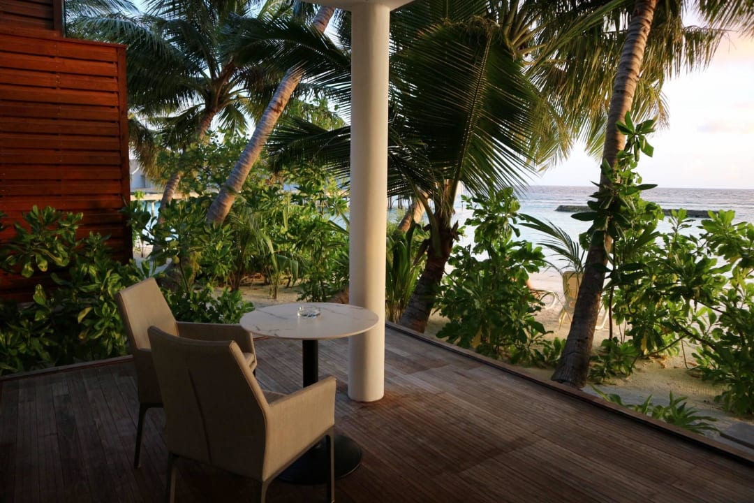 Ausblick Terasse  Kuramathi Maldives