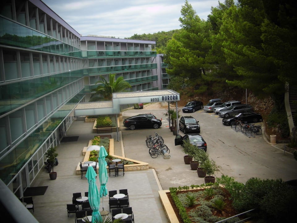 Blick vom Balkon Hotel Aurora