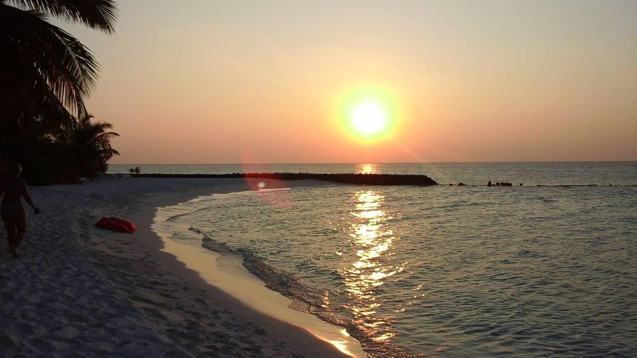 Untergehende Sonne Summer Island Maldives