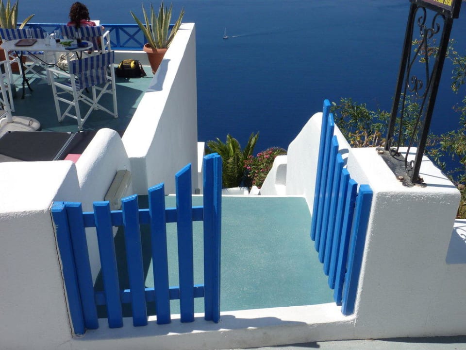 Eingang zu einem Teil des Hotels Hotel Prekas