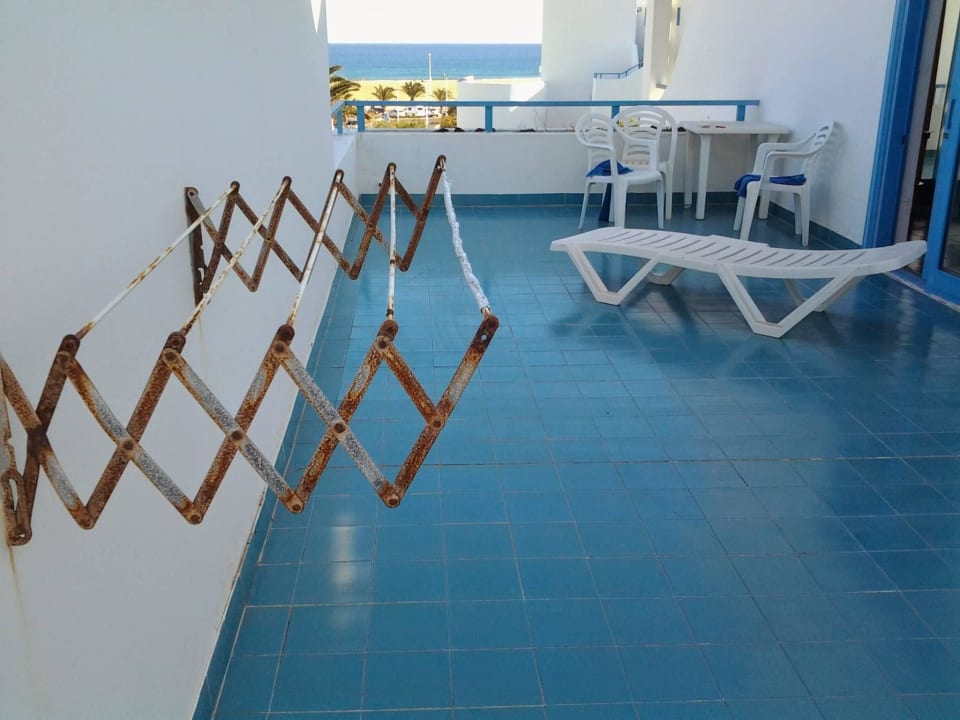 Wäschetrockner mit Alufolie umwickelt Aparthotel Costa Mar