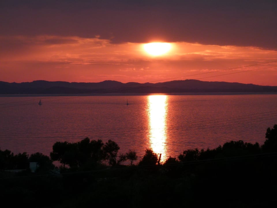 Abendstimmung vom Balkon der Oase Apartments Oase Muth