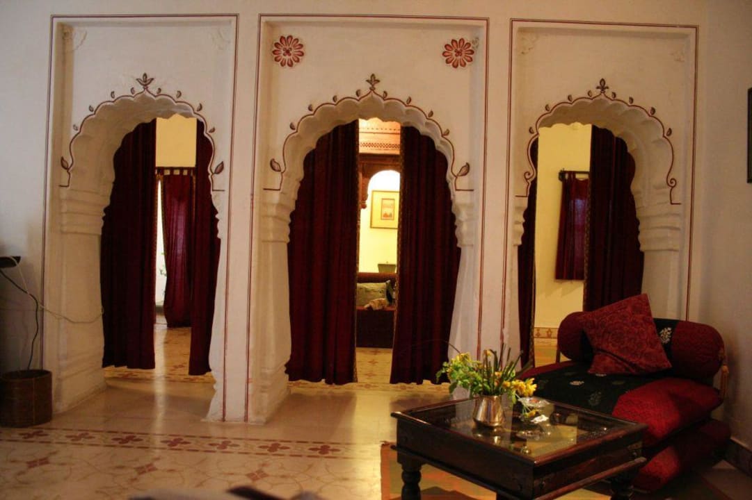 Vorderer Teil unseres Zimmers Hotel Deogarh Mahal