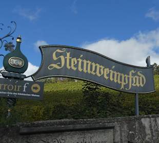 Über den Stein-Wein-Pfad durch den Weinberg