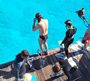 Wassergang zum Schnorcheln