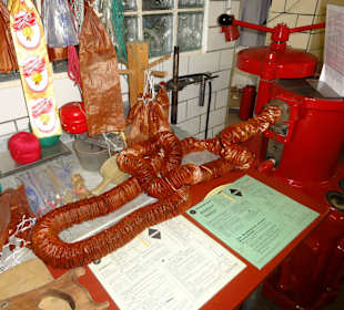 Wurstarbeitsplatz im Museum