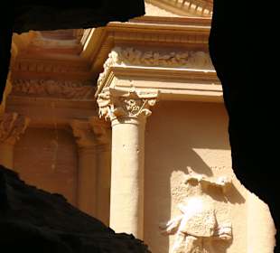 Kurz vor dem Ausgang des Siq