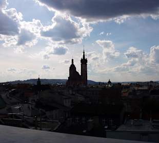 Bazylika Mariacka, widok z tarasu widokowego