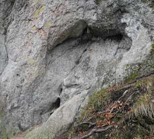 Vorsicht vor Steinschlag