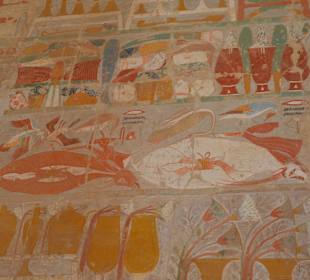 Malerei im Hatschepsut Tempel