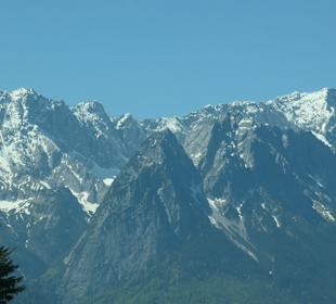 Blick zu Deutschlands höchstem Berg