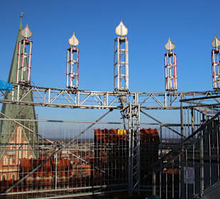 Brüstung mit Adventskranz