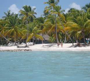 Der wunderschöne Strand von Saona