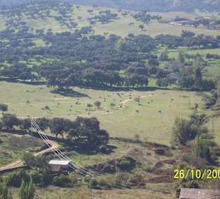 Blick von Aracena in die Sierra