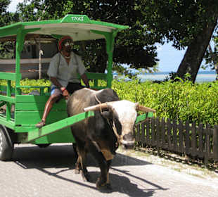 Taxi auf La Digue