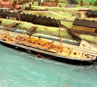 Dioramen der Stadt an der Weser