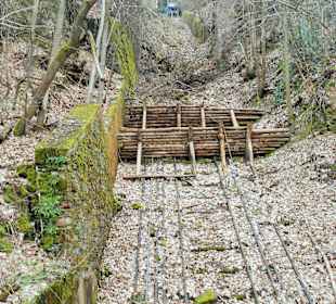Schienen ehemaliger Bergbahn