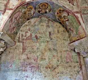 Wandmalerei in der Nikolauskirche Myra