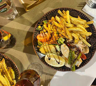 Unser Essen im Restaurant