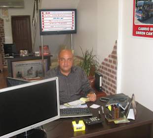 Büro mit dem Besitzer