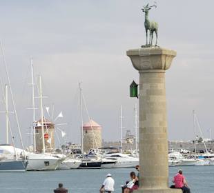 Mandraki Hafen Rhodos