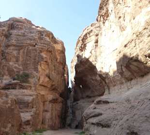 Schlucht in Little Petra