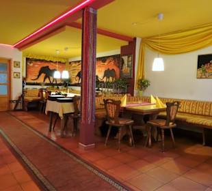 Blick in den Gastraum des Restaurant Namaste
