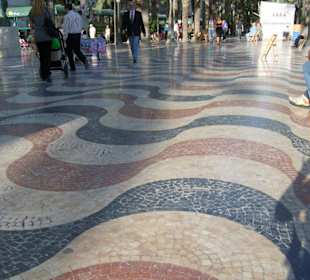 Die Mosaiksteine der Explanada