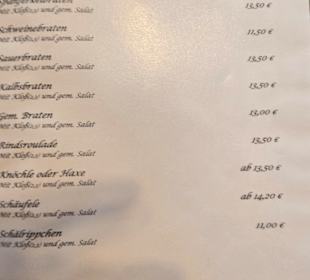 Speisekarte ab 17 Uhr Seite 2