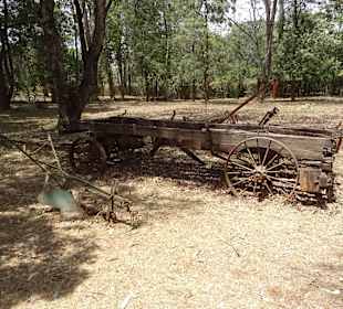 Alte Landmaschinen im Freigelände