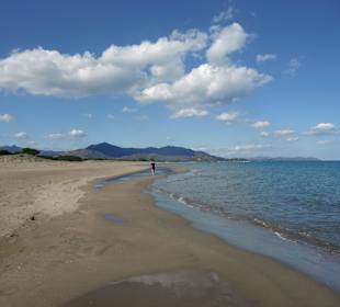 Strand Villasimius in Oktober