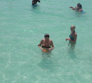 Seestern beim Zwischenstop in Piscina Naturale