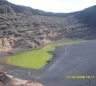 Krater und Lagune bei El Golfo