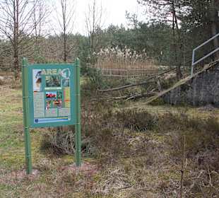 Infotafel vor dem ehemaligen Löschteich