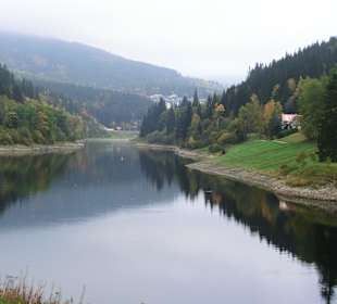 An der Elbetalsperre kurz vor Spindlermühle
