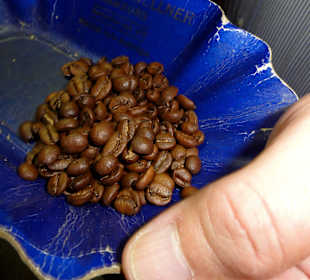 Probe zum Abschluss der Röstung