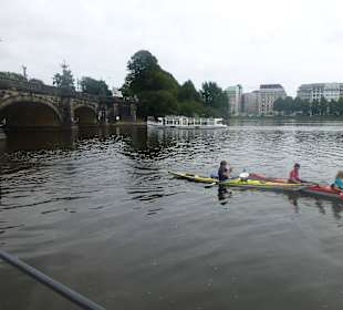 Ruderer auf der Alster