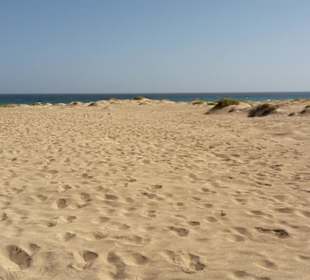 Endlose einsame Sandstrände auf Sal