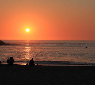 Sonnenuntergang am Strand von Swakopmund