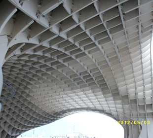 Segel von Sevilla für Expo erbaut